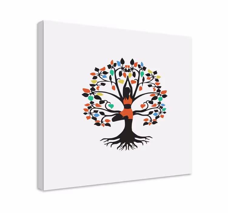 Tableau fleurs et plantes essence arborée de la vie - TenStickers