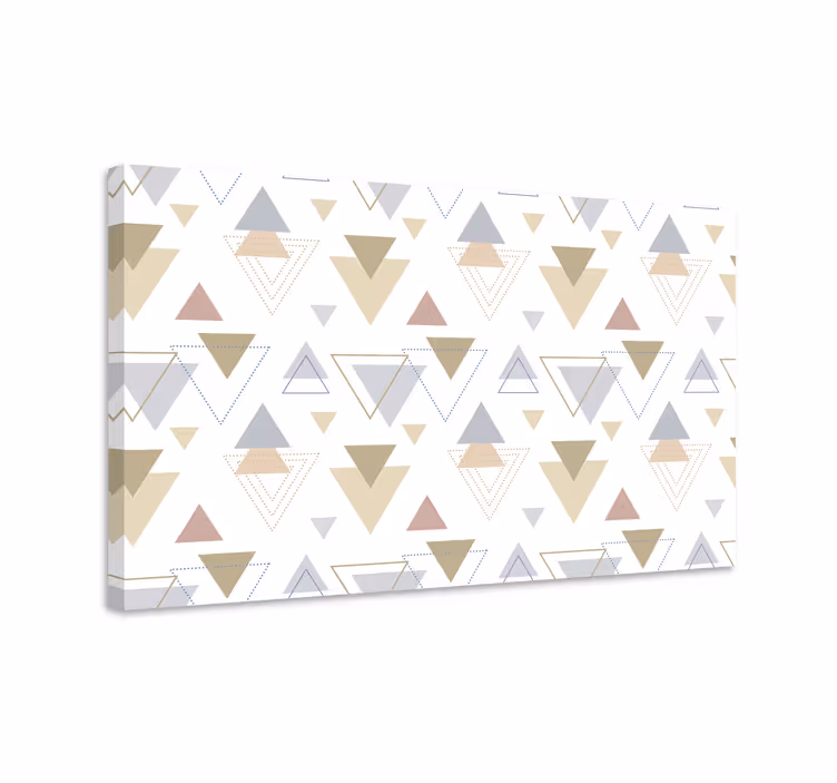 Tableau géométrique motifs de triangles - TenStickers