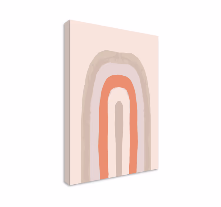 Tableau abstrait motif d'arc doux - TenStickers