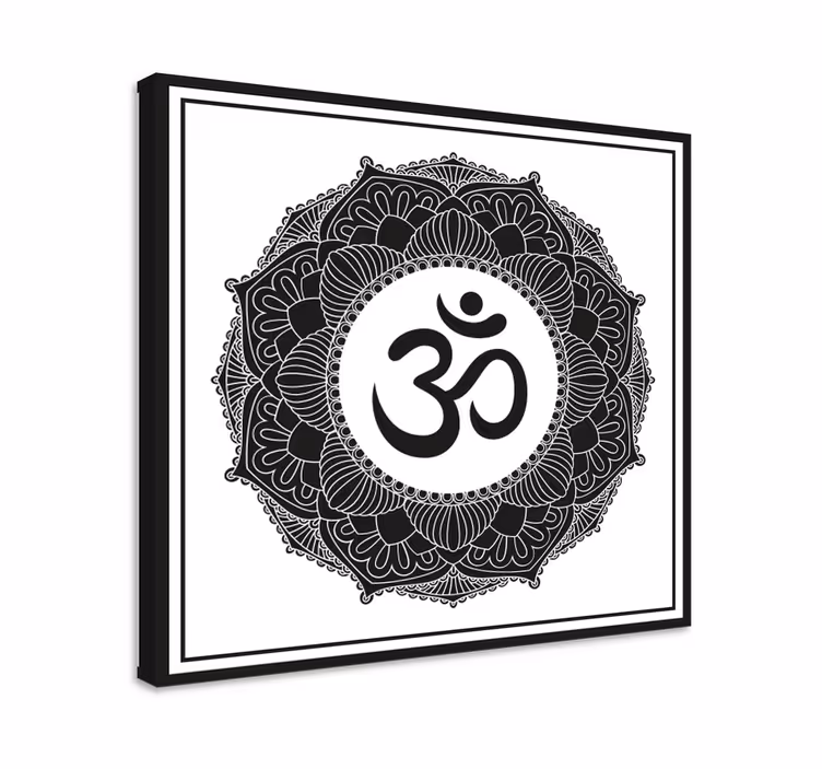 Tableau bouddha mandala du symbole om - TenStickers