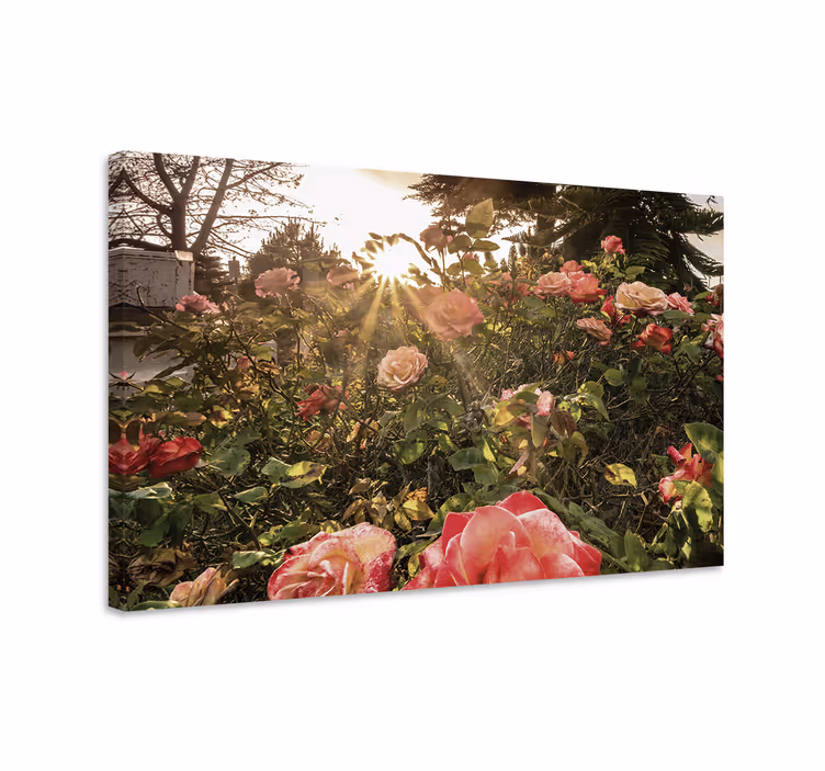 Tableau fleurs Soirée florale cottagecore - TenStickers