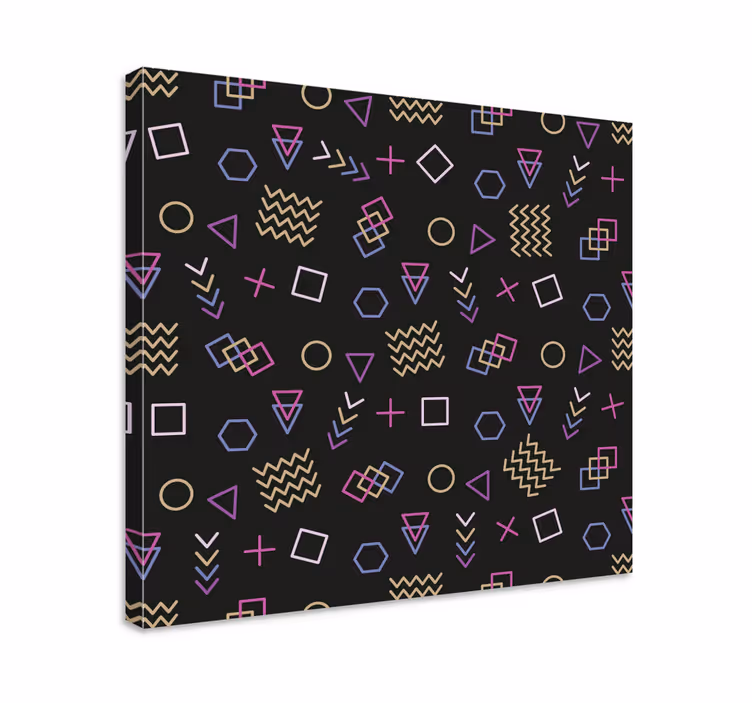 Tableau géométrique motif formes géométriques - TenStickers
