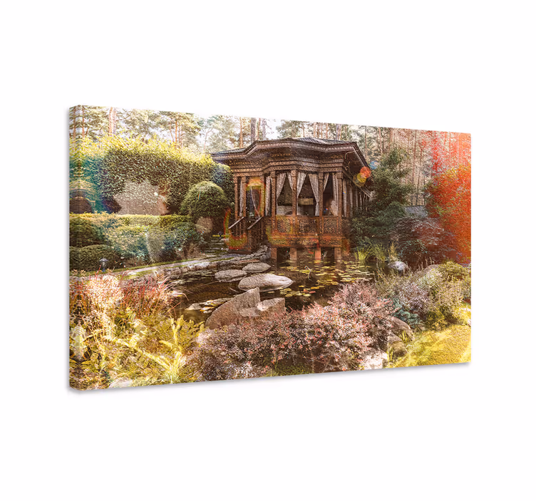 Tableau paysage Pilier vintage cottagecore - TenStickers