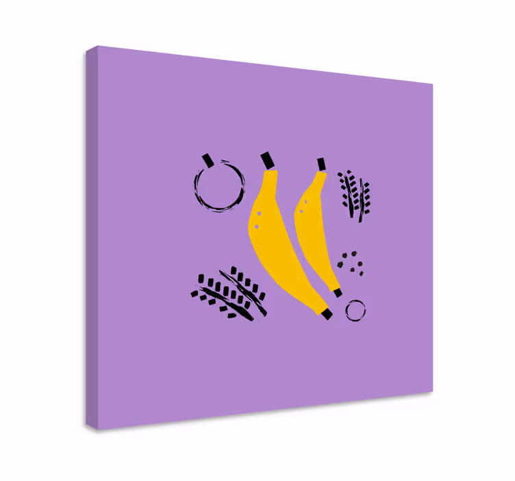 Tableau fruits design de bananes jaunes - TenStickers
