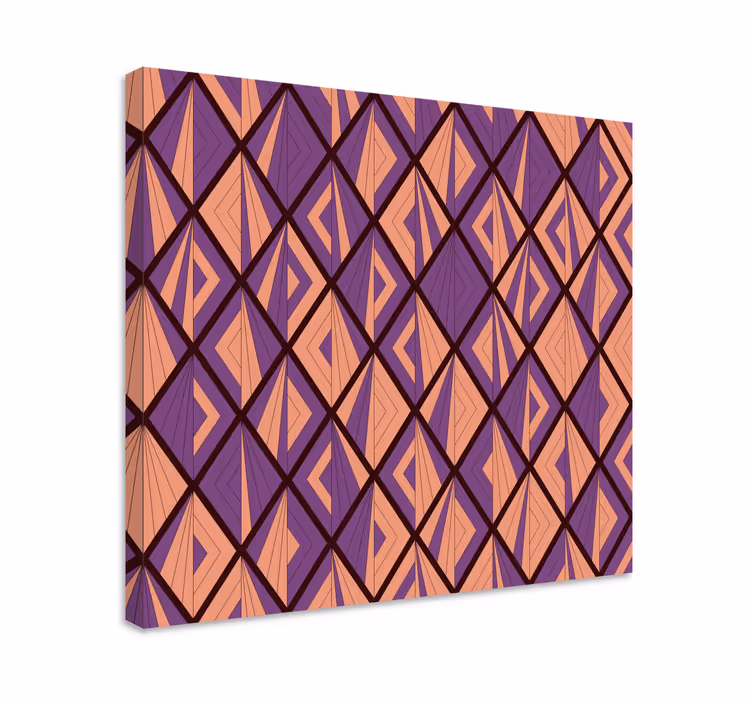 Tableau géométrique motif diamant géométrique - TenStickers