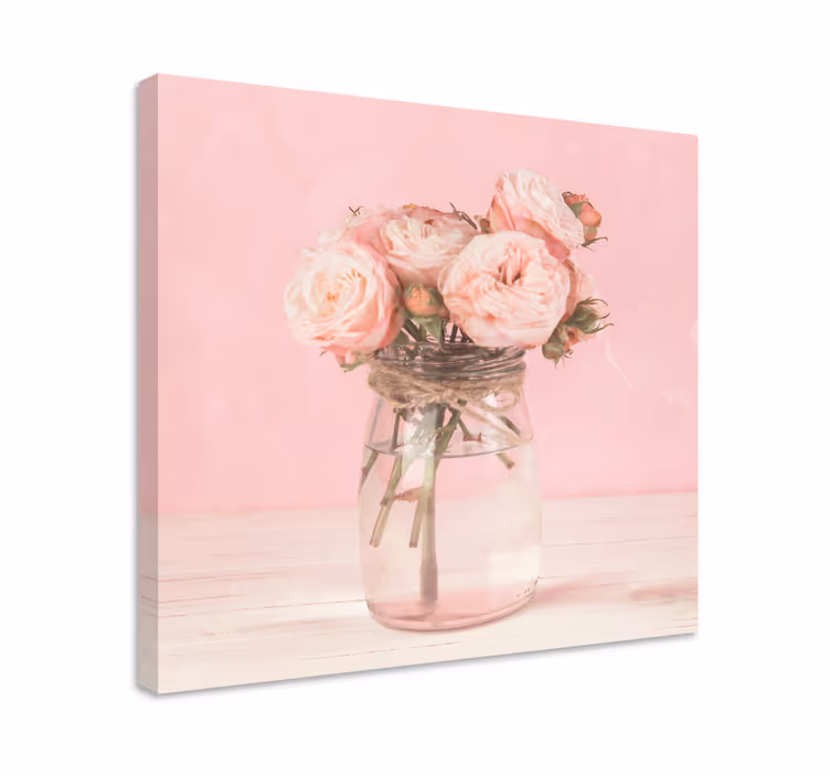 Tableau fleurs et plantes bouquet de roses roses - TenStickers