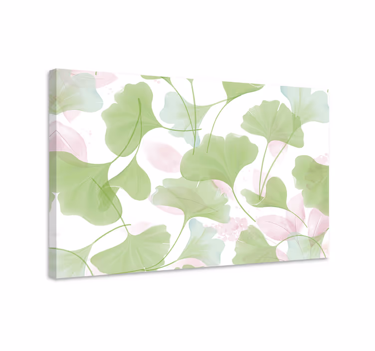 Tableau fleurs et plantes motif feuille de ginkgo - TenStickers