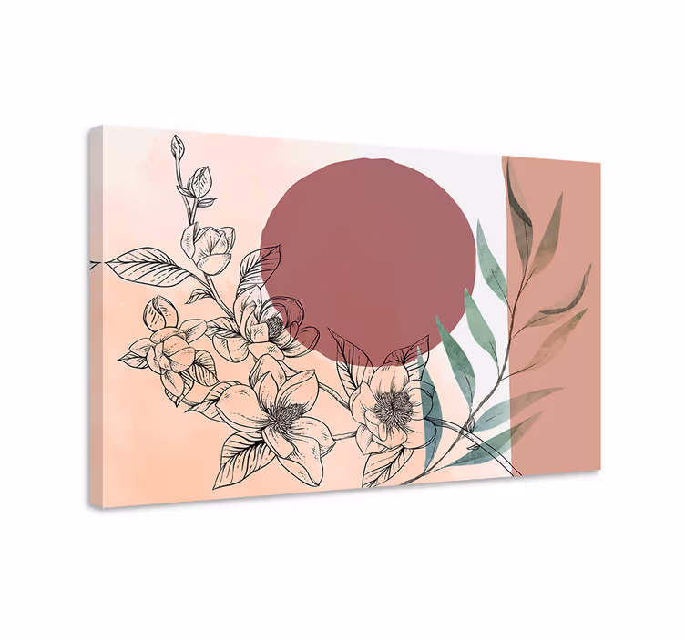 Tableau moderne Style glamour tons roses - TenStickers