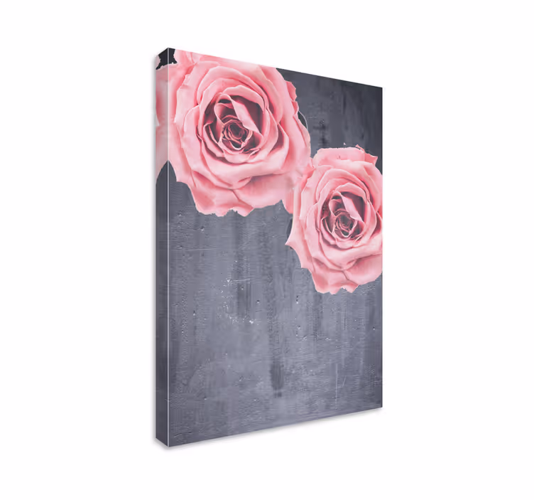 Tableau fleurs et plantes bouquet de roses blush - TenStickers