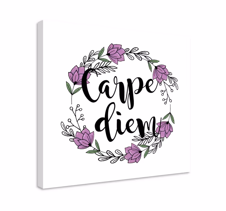 Tableau citation design floral - TenStickers