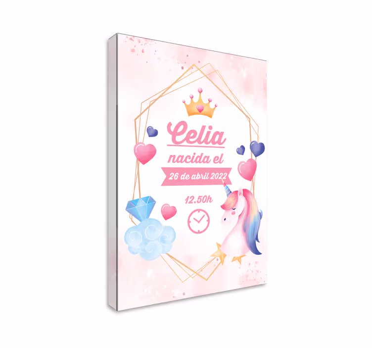 Tableau licorne le moment magique de célia - TenStickers