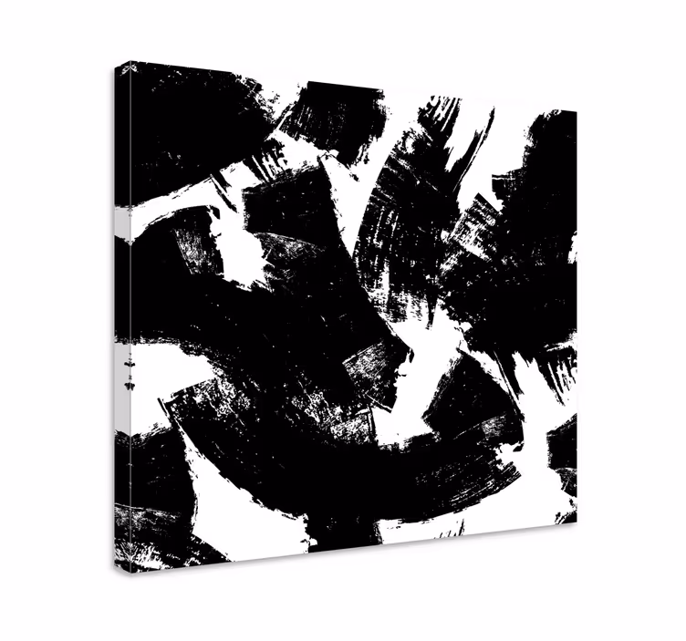 Tableau abstraite Taches sombres au décor éclectique - TenStickers