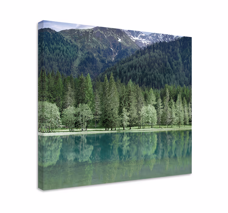 Tableau paysage Nature beau lac verdâtre - TenStickers