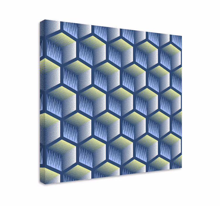 Tableau moderne Cubes dégradés - TenStickers