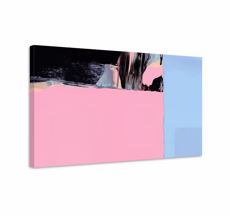 Tableau abstrait segments de couleurs abstraits - TenStickers