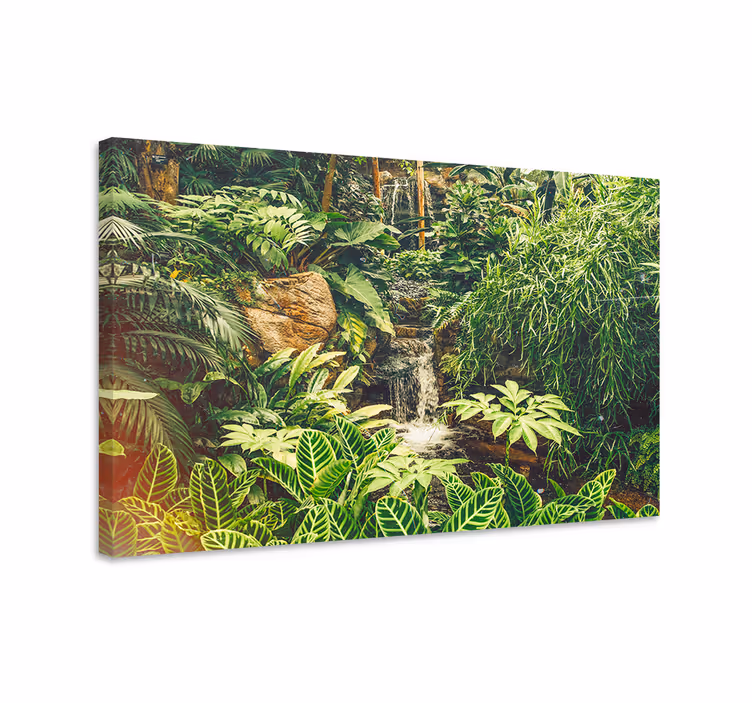 Tableau paysage Belle forêt tropicale verte - TenStickers