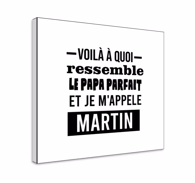 Tableau texte Citation drôle - le meilleur papa - TenStickers