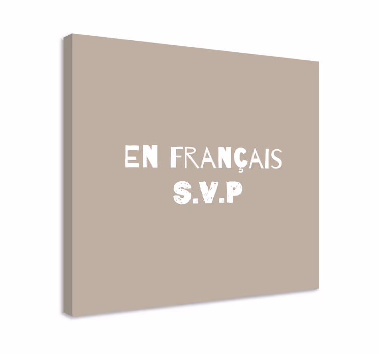Tableau texte Phrase drôle- en français pls - TenStickers