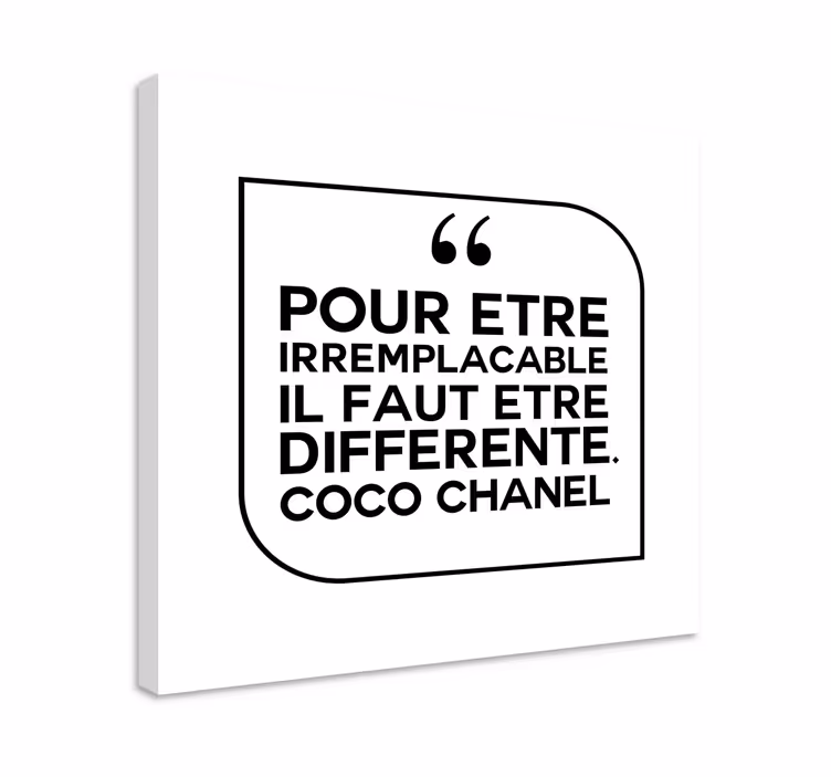 Tableau texte Citation inspirante chanel - TenStickers