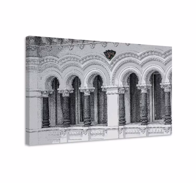 Tableau villes et pays design d'arches architecturales - TenStickers