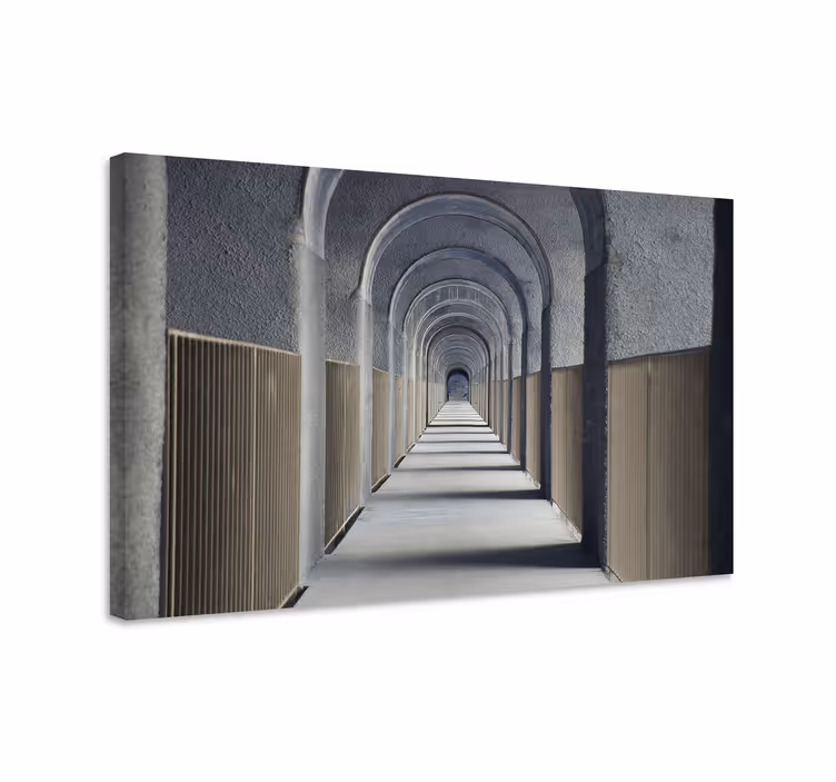 Tableau villes et pays arches architecturales en perspective - TenStickers