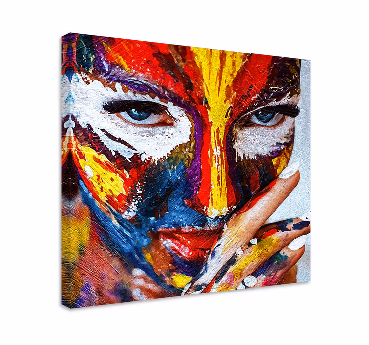 Tableau moderne Femme peinte à l'huile - TenStickers