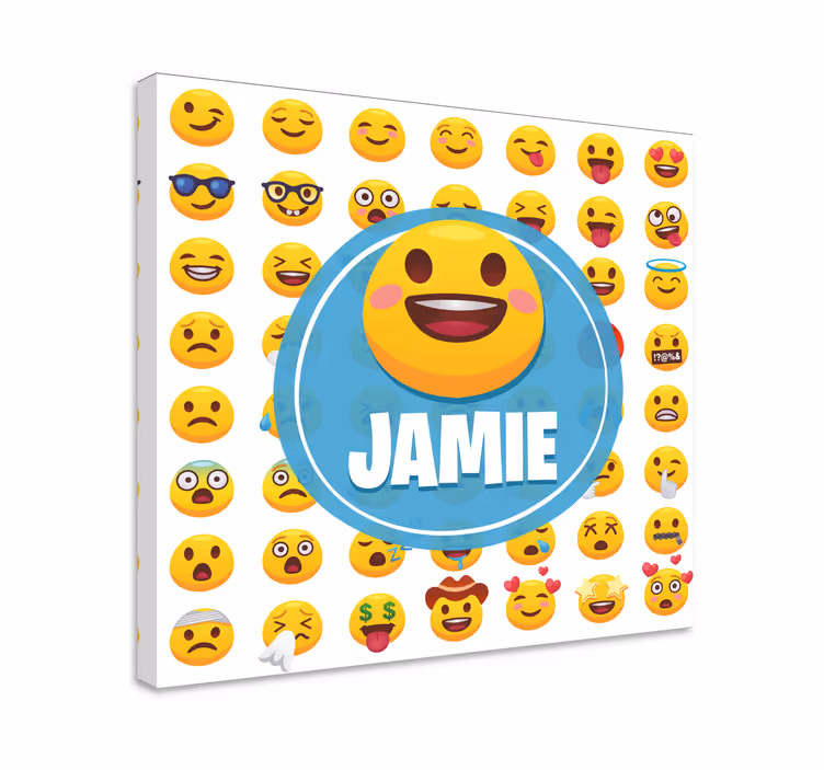 Tableau abc collection d'expressions émoji - TenStickers