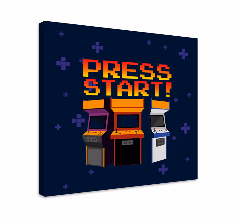 Cadre jeux vidéo machines d'arcade rétro - TenStickers