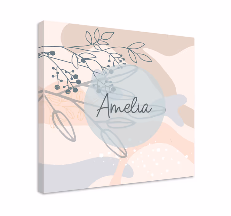 Tableau fleurs Illustration florale "bohème" - TenStickers
