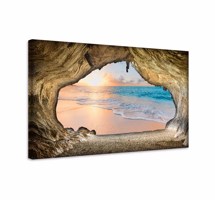 Tableau paysage Vue sur l'océan 3d - TenStickers