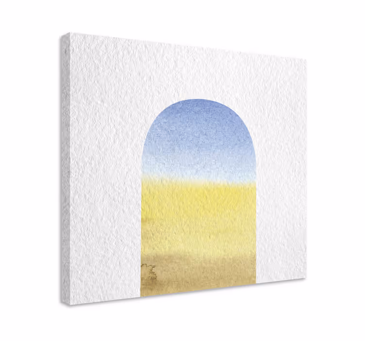 Tableau géométrique Arc aquarelle - TenStickers