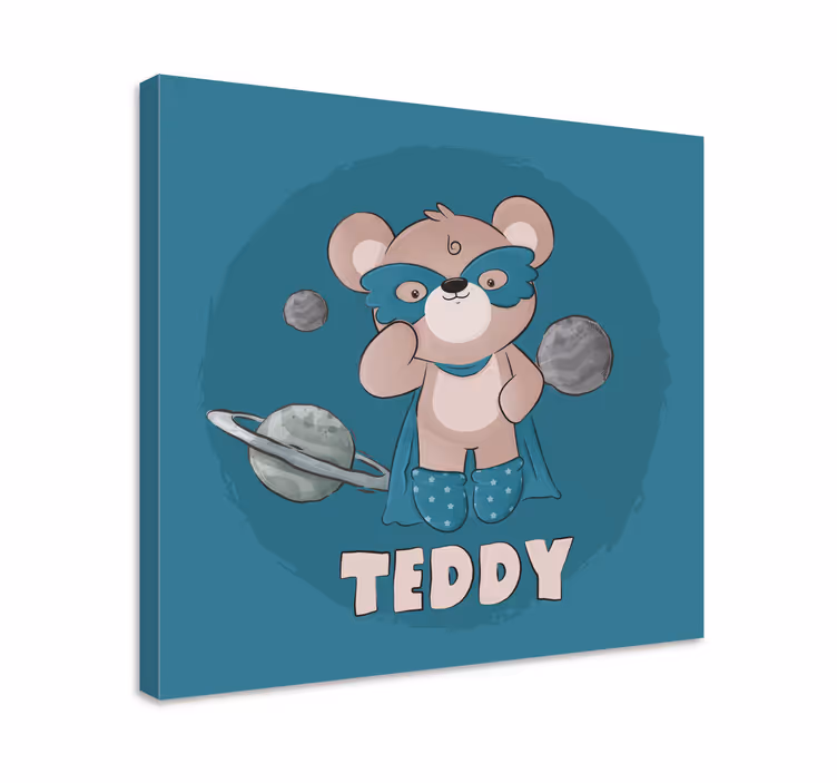 Tableau personnalisé Ours héros - TenStickers