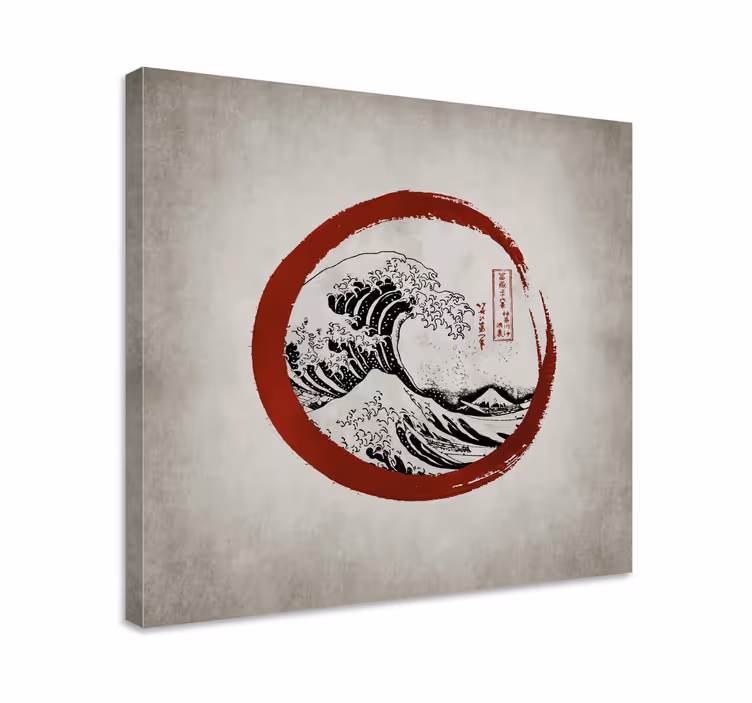 Tableau moderne La grande vague de kanagawa - TenStickers