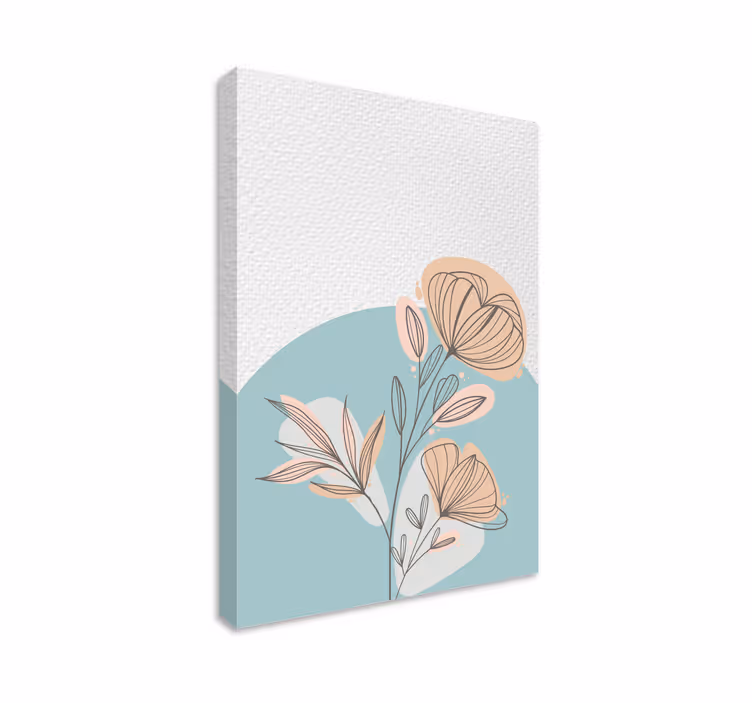 Tableau fleurs et plantes arrangement élégant et stylisé - TenStickers