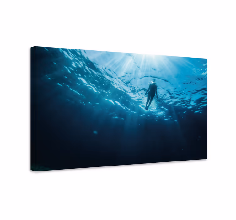 Tableau sports Plongeur sous l'eau - TenStickers