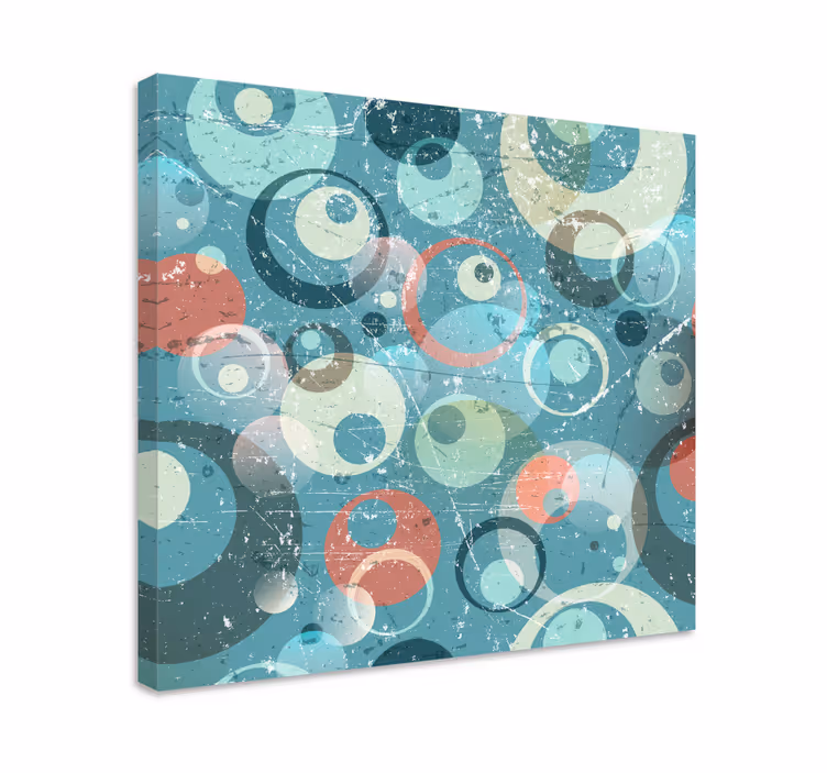 Tableau art cercles abstraits - TenStickers
