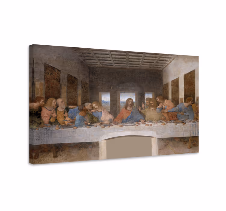 Tableau art La Cène de Léonard de Vinci - TenStickers