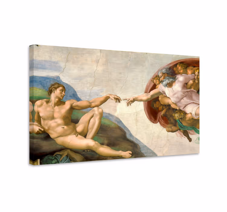 Tableau art La Création d'Adam - TenStickers