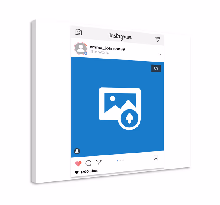 Tableau page instagram personnalisable - TenStickers
