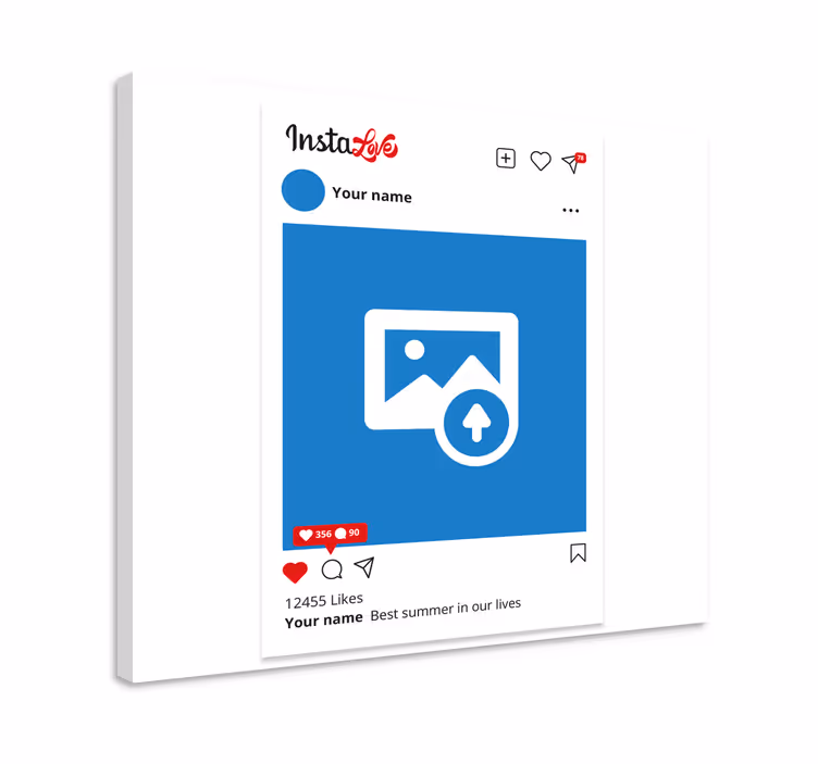 Tableau photo personnalisé Instalove - TenStickers
