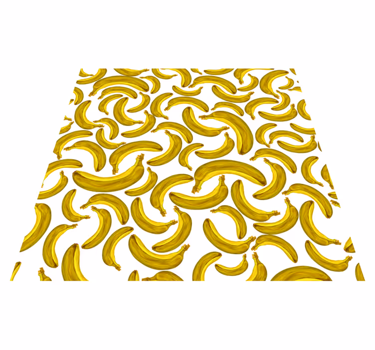Tapis vinyle jaune conception de banane - TenStickers
