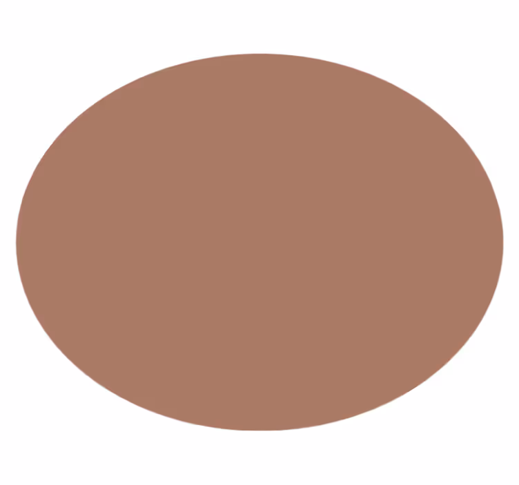 Tapis vinyle rond mocha mousse - TenStickers