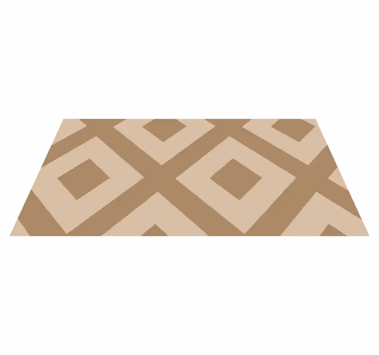 Tapis vinyle salle de bain imitation tissu beige - TenStickers
