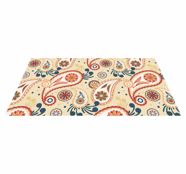 Tapis vinyle salle de bain gouttes d'eau colorées - TenStickers