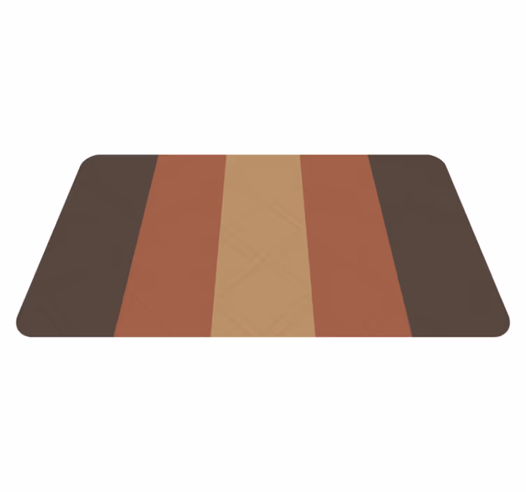 Tapis vinyle salle de bain rayures colorées - TenStickers