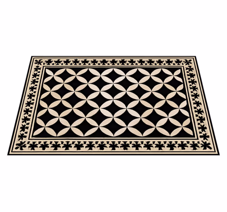 Tapis vinyle salon design traditionnel espagnol - TenStickers