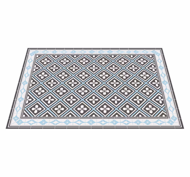 Tapis vinyle extérieur conception de carreaux géométriques - TenStickers