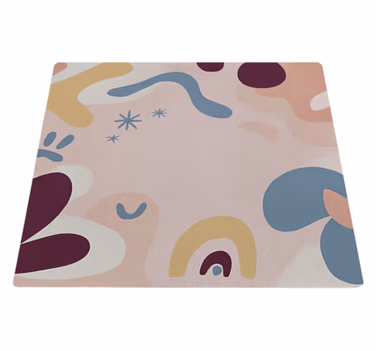Tapis vinyle extérieur tissu moderne abstrait - TenStickers