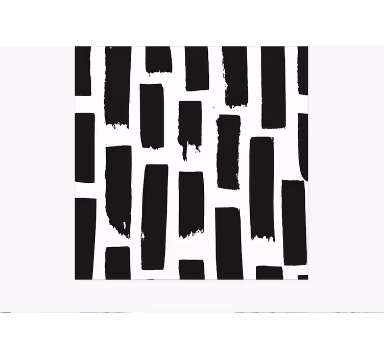 Tapis vinyle carré coups de peinture modernes - TenStickers