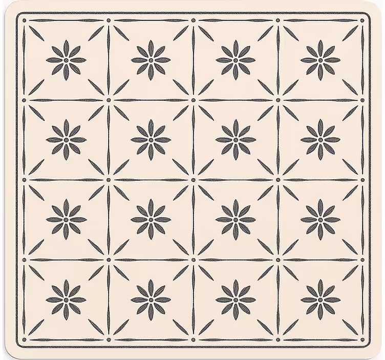 Tapis vinyle cuisine floraison de marguerites - TenStickers